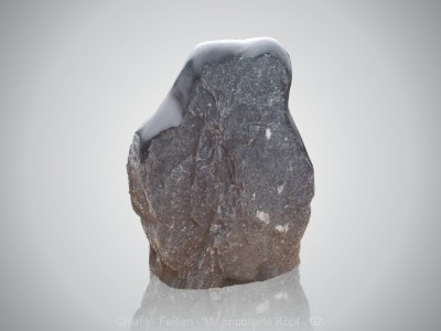 Chiorit felsen met gepolijste kant